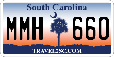 SC license plate MMH660