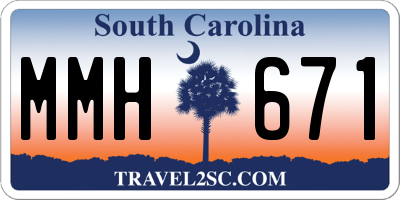 SC license plate MMH671