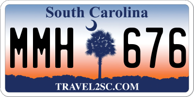 SC license plate MMH676