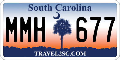 SC license plate MMH677