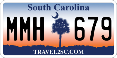SC license plate MMH679