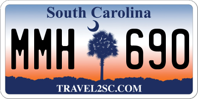 SC license plate MMH690