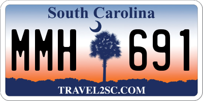 SC license plate MMH691