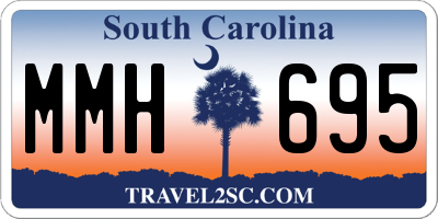 SC license plate MMH695
