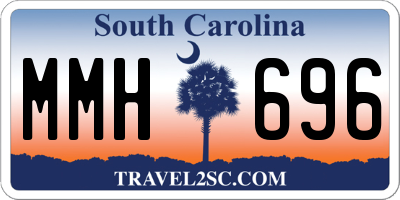 SC license plate MMH696