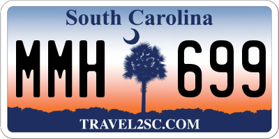 SC license plate MMH699