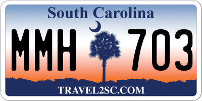 SC license plate MMH703