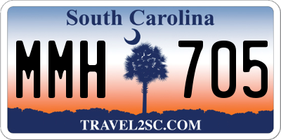 SC license plate MMH705
