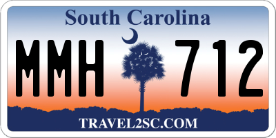 SC license plate MMH712