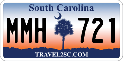 SC license plate MMH721