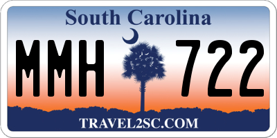 SC license plate MMH722