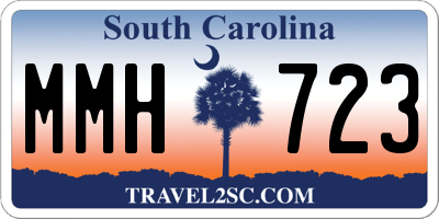 SC license plate MMH723
