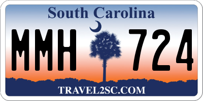 SC license plate MMH724