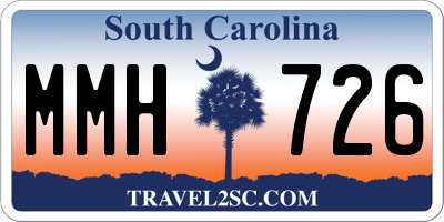 SC license plate MMH726