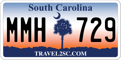 SC license plate MMH729