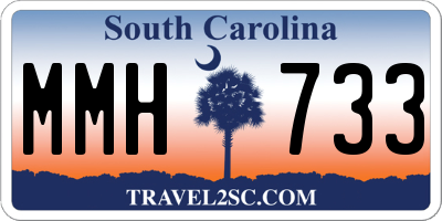 SC license plate MMH733