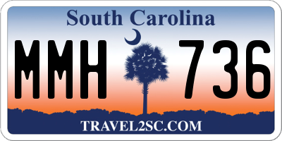 SC license plate MMH736