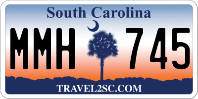 SC license plate MMH745