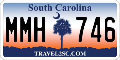 SC license plate MMH746
