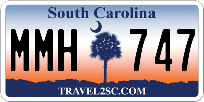 SC license plate MMH747