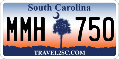 SC license plate MMH750