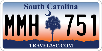 SC license plate MMH751