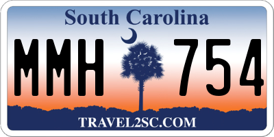 SC license plate MMH754