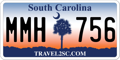 SC license plate MMH756