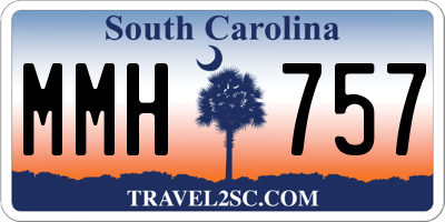 SC license plate MMH757
