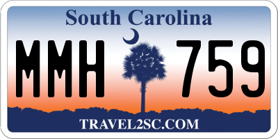 SC license plate MMH759