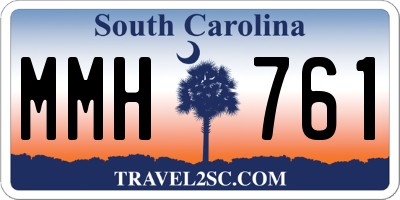 SC license plate MMH761