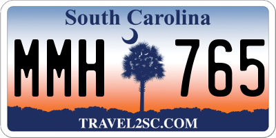 SC license plate MMH765