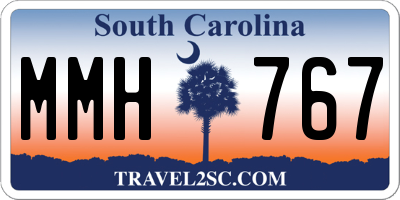 SC license plate MMH767