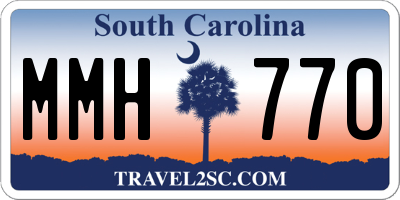 SC license plate MMH770