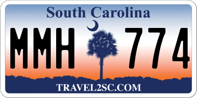 SC license plate MMH774