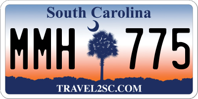 SC license plate MMH775