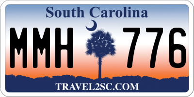 SC license plate MMH776