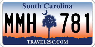 SC license plate MMH781