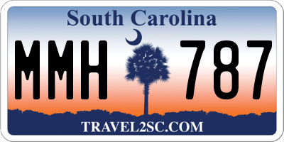 SC license plate MMH787