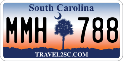 SC license plate MMH788