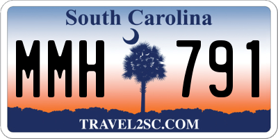 SC license plate MMH791