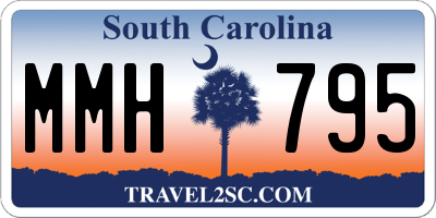 SC license plate MMH795
