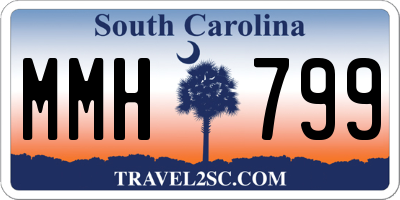 SC license plate MMH799