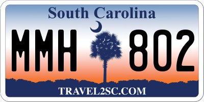 SC license plate MMH802