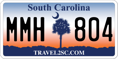 SC license plate MMH804