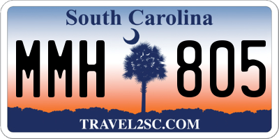 SC license plate MMH805