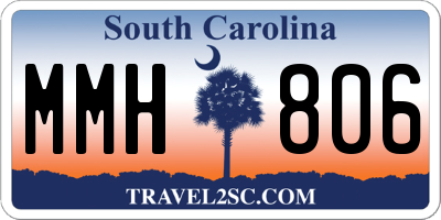 SC license plate MMH806