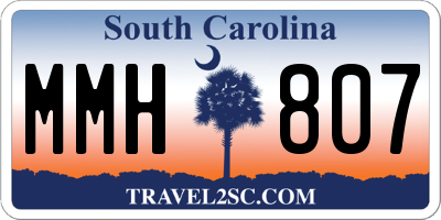 SC license plate MMH807