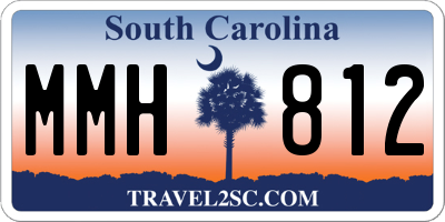 SC license plate MMH812