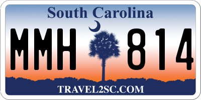 SC license plate MMH814